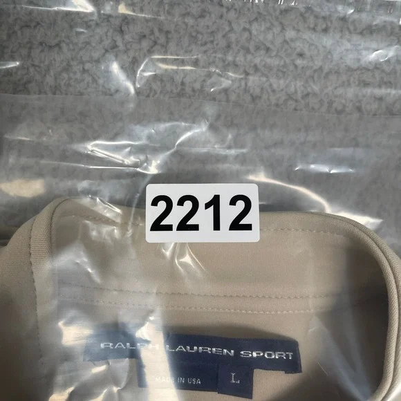 Vintage Polo Ralph Lauren Sport Jacket Womens L Beige Cropped Fit USA Made 90s - Picture 14 of 14